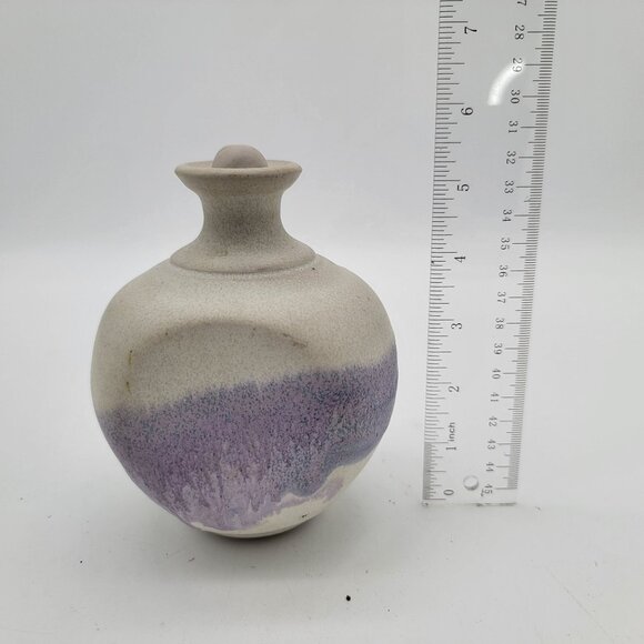 Charles Focht Art Pottery Pot with Stopper - Picture 6 of 6